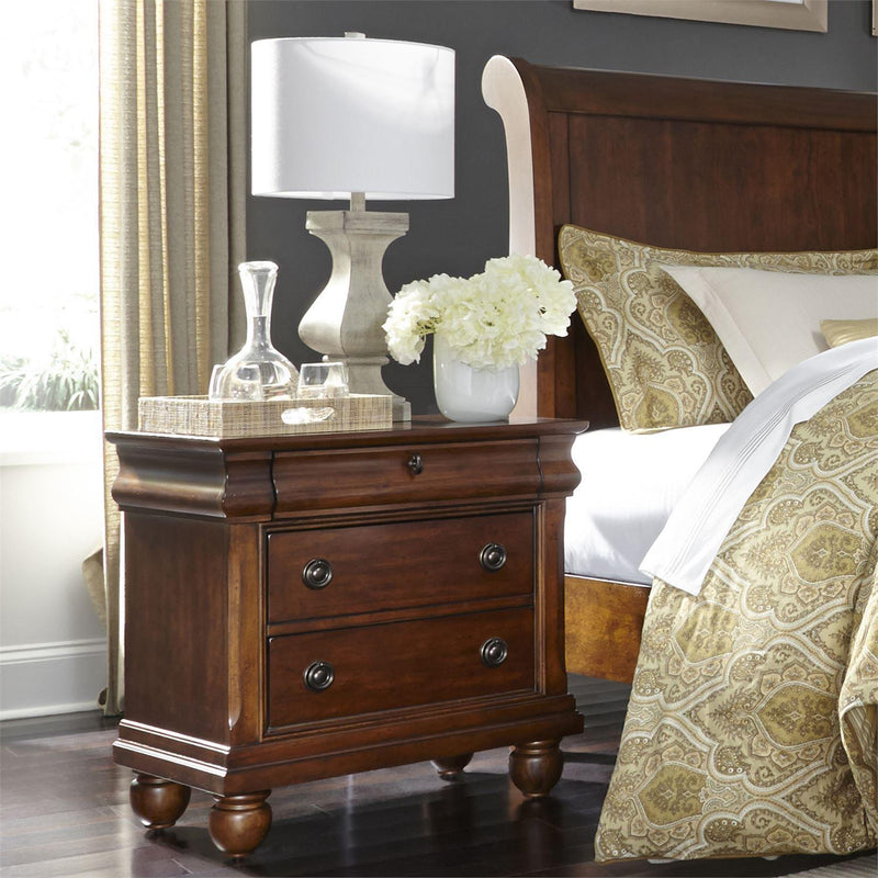  Liberty Furniture Industries Inc. Rustic Traditions 589-BR-KSLDMN 6 pc King Sleigh Bedroom Set IMAGE 4