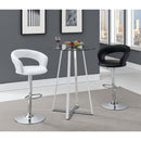 Coaster Furniture Barraza 120346 29" Adjustable Height Bar Stool - Black and Chrome IMAGE 4