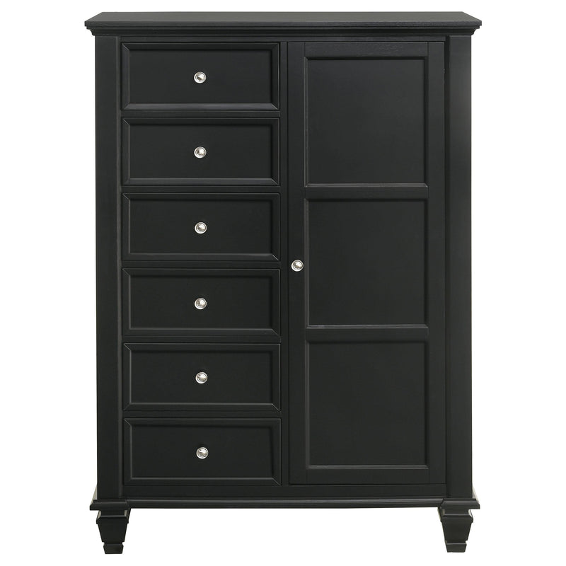 Coaster Furniture Sandy Beach 201328 8-Drawer Door Chest - Black IMAGE 2