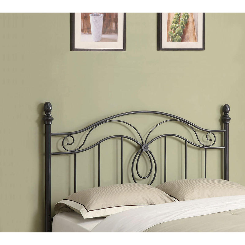 Coaster Furniture Evan 300197Q Metal Queen or Full Open Frame Headboard - Dark Grey IMAGE 1