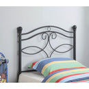 Coaster Furniture Callie 450102T Metal Twin Open Frame Headboard - Matte Black IMAGE 1