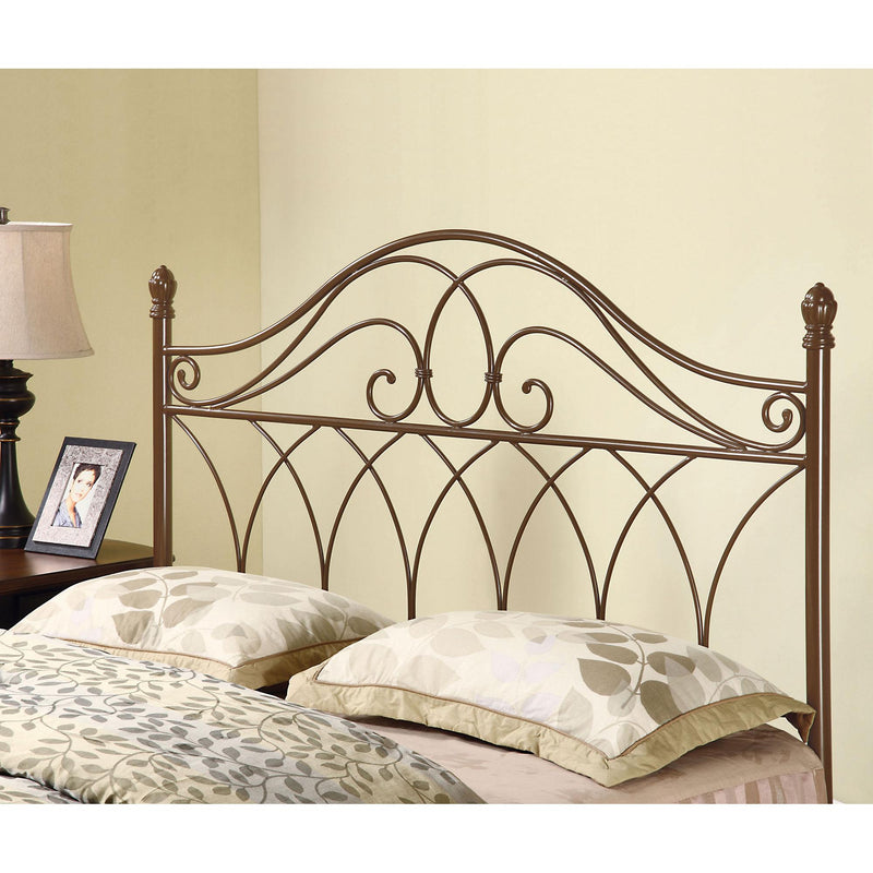 Coaster Furniture Zola 300186QF Metal Queen or Full Open Frame Headboard - Brown IMAGE 1