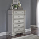  Liberty Furniture Industries Inc. Abbey Park 520-BR-QPBDMCN 7 pc Queen Panel Bedroom Set IMAGE 4