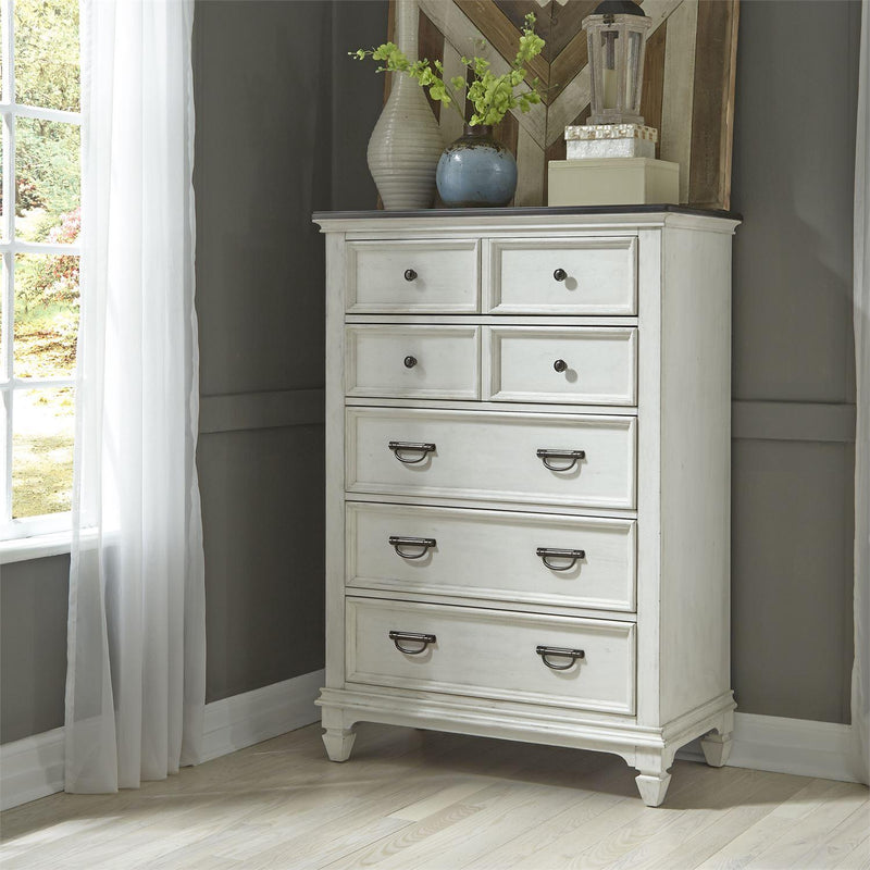  Liberty Furniture Industries Inc. Allyson Park 417-BR-QPBDMC 6 pc Queen Panel Bedroom Set IMAGE 6