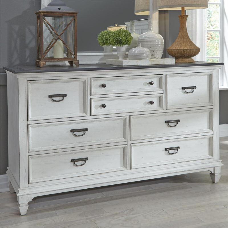  Liberty Furniture Industries Inc. Allyson Park 417-BR-KPBDMN 6 pc King Panel Bedroom Set IMAGE 4