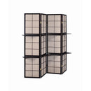 Coaster Furniture Iggy 900166 4-Panel Room Divider Folding Shoji Screen - Cappuccino IMAGE 1
