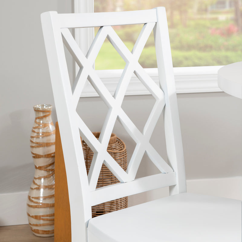 MAUI SIDE CHAIR WHITE 1 CTN 23LD1015SCWHT