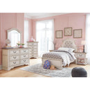 Signature Design by Ashley Realyn B743B76 6 pc Twin Upholstered Panel Bedroom Set IMAGE 1