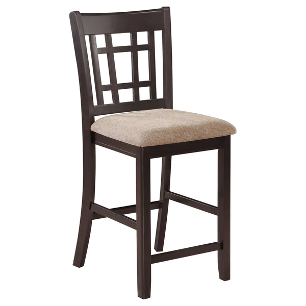 Coaster Furniture Lavon 105279 Wood Counter Chair - Tan and Espresso (Set of 2) IMAGE 1