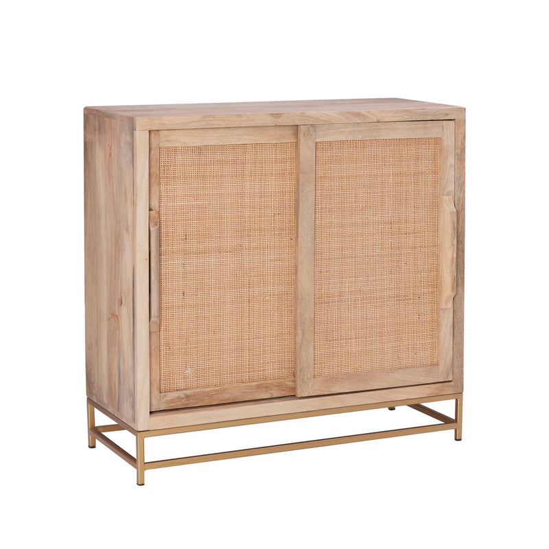 19A6017C1 RAPHAEL CANE CABINET TWO SLIDING DOORS