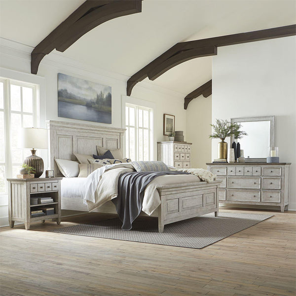  Liberty Furniture Industries Inc. Heartland 824-BR-QPBDMCN 7 pc Queen Panel Bedroom Set IMAGE 1
