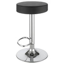 Coaster Furniture Ramses 102558 29" Adjustable Bar Stool - Chrome and Black IMAGE 3