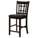 Coaster Furniture Lavon 102889 Wood Counter Chair - Black and Espresso (Set of 2) IMAGE 3