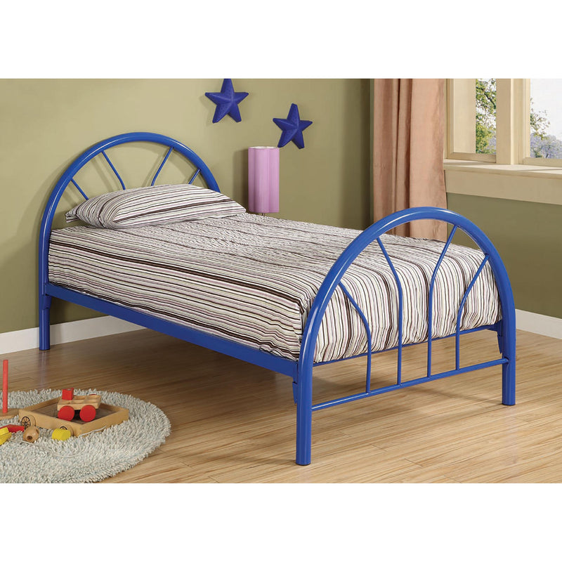 Coaster Furniture Marjorie 2389N Metal Twin Open Frame Bed - Blue IMAGE 1