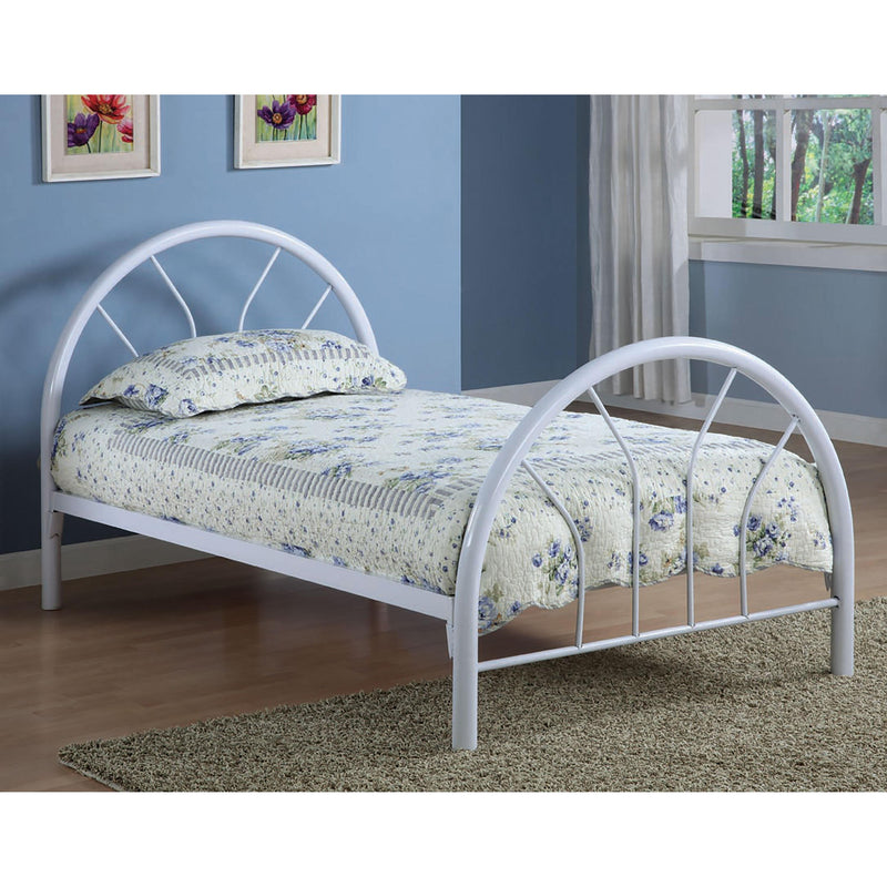 Coaster Furniture Marjorie 2389W Metal Twin Open Frame Bed - White IMAGE 1
