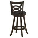 Coaster Furniture Calecita 101930 Wood Swivel Bar Stool - Cappuccino (Set of 2) IMAGE 6