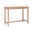 CLARIDGE NATURAL COUNTER HEIGHT TABLE 028008NAT01U