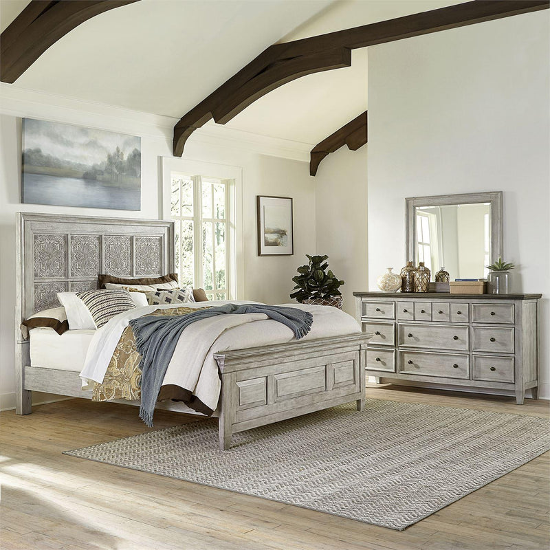  Liberty Furniture Industries Inc. Heartland 824-BR-OKPBDM 5 pc King Panel Bedroom Set IMAGE 1