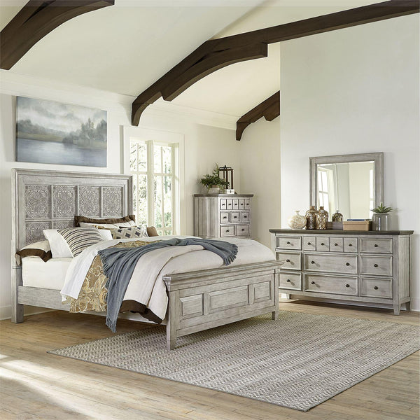  Liberty Furniture Industries Inc. Heartland 824-BR-OKPBDMC 6 pc King Panel Bedroom Set IMAGE 1