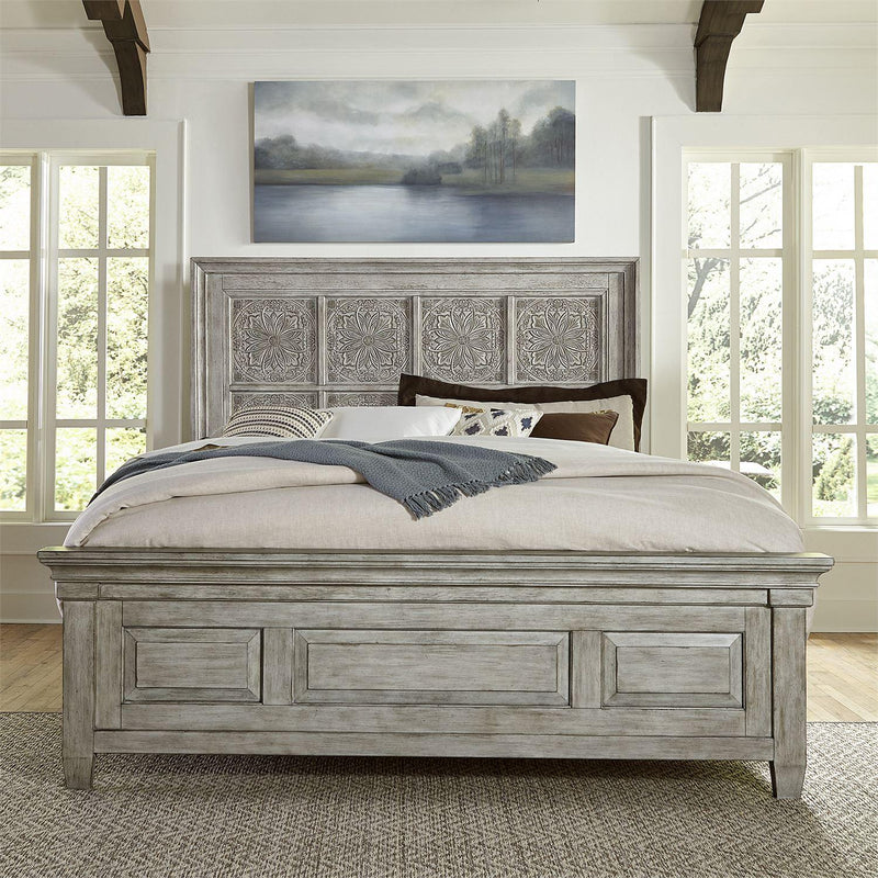  Liberty Furniture Industries Inc. Heartland 824-BR-OKPBDMN 6 pc King Panel Bedroom Set IMAGE 2