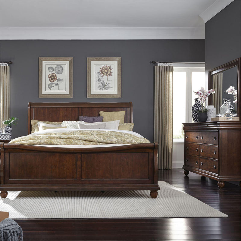  Liberty Furniture Industries Inc. Rustic Traditions 589-BR-KCSDM 5 pc California King Sleigh Bedroom Set IMAGE 1
