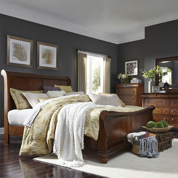 Liberty Furniture Industries Inc. Rustic Traditions 589-BR-KCSDMC 6 pc California King Sleigh Bedroom Set IMAGE 1