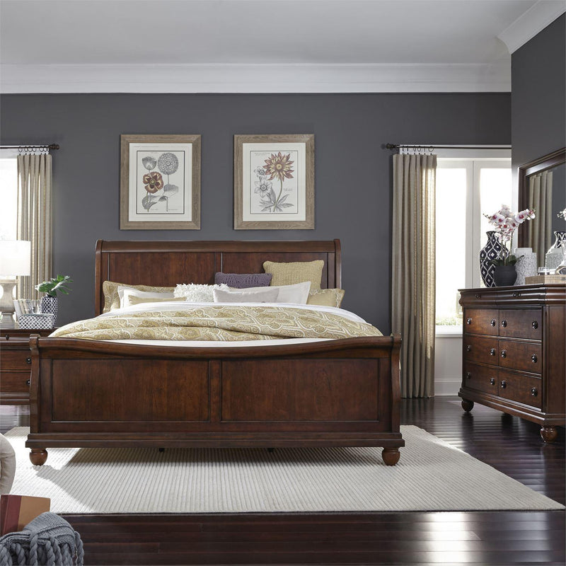  Liberty Furniture Industries Inc. Rustic Traditions 589-BR-KCSDMN 6 pc California King Sleigh Bedroom Set IMAGE 1