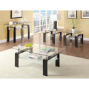 Coaster Furniture Dyer 702289 Rectangular Glass Top Entryway Sofa Console Table - Black IMAGE 3