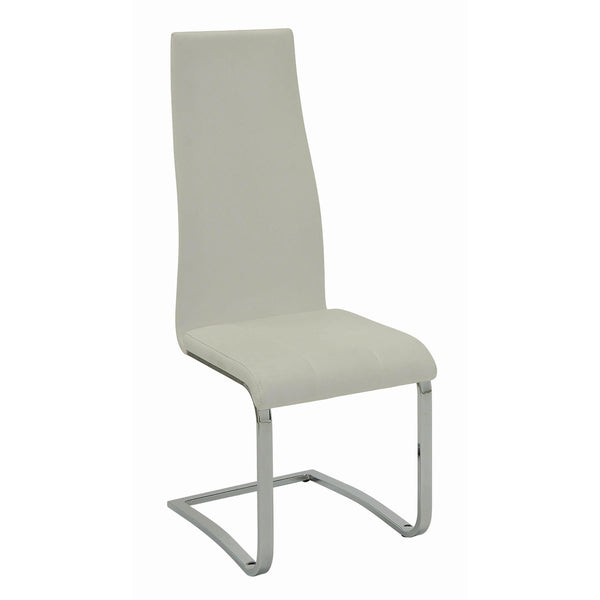 Coaster Furniture Montclair 100515WHT Upholstered Dining Side Chair - White (Set of 4) IMAGE 1
