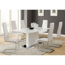 Coaster Furniture Montclair 100515WHT Upholstered Dining Side Chair - White (Set of 4) IMAGE 3
