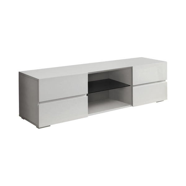 Coaster Furniture Galvin 700825 4-Drawer Wood 55" TV Stand - White High Gloss IMAGE 1