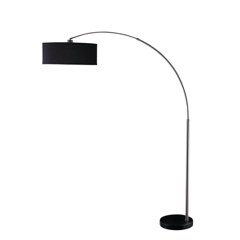 Coaster Furniture Kawke 901486 81-inch Arched Drum Shade Metal Floor Lamp - Black IMAGE 1