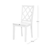 MAUI SIDE CHAIR WHITE 1 CTN 23LD1015SCWHT