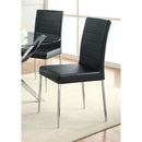 Coaster Furniture Maston 120767BLK Upholstered Dining Side Chair - Black (Set of 4) IMAGE 4