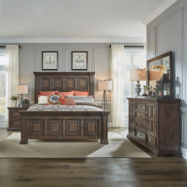  Liberty Furniture Industries Inc. Big Valley 361-BR-QPBDMN 6 pc Queen Panel Bedroom Set IMAGE 1
