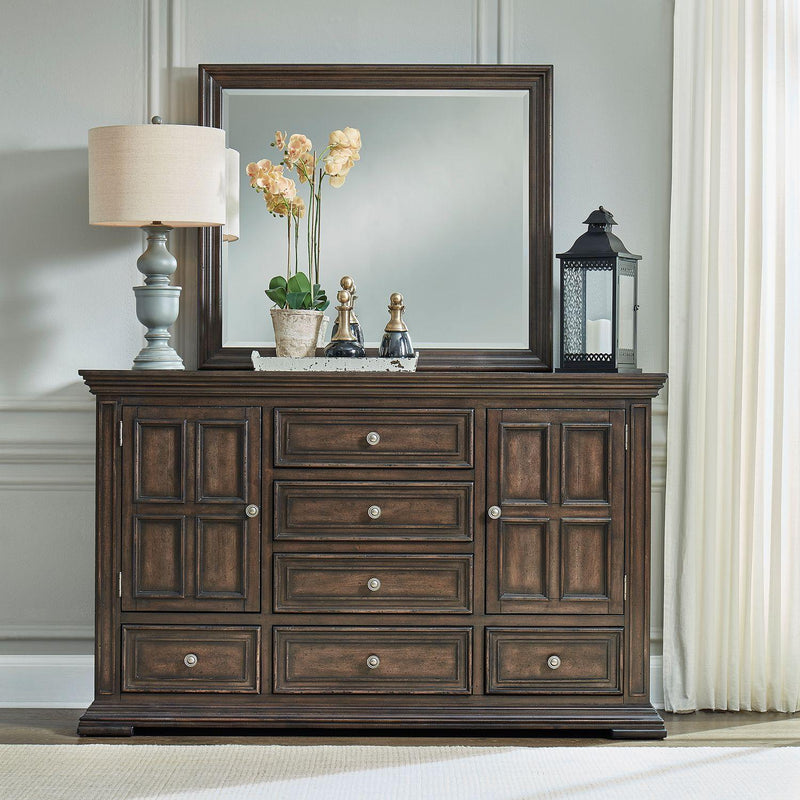  Liberty Furniture Industries Inc. Big Valley 361-BR-KPBDMN 6 pc King Panel Bedroom Set IMAGE 5