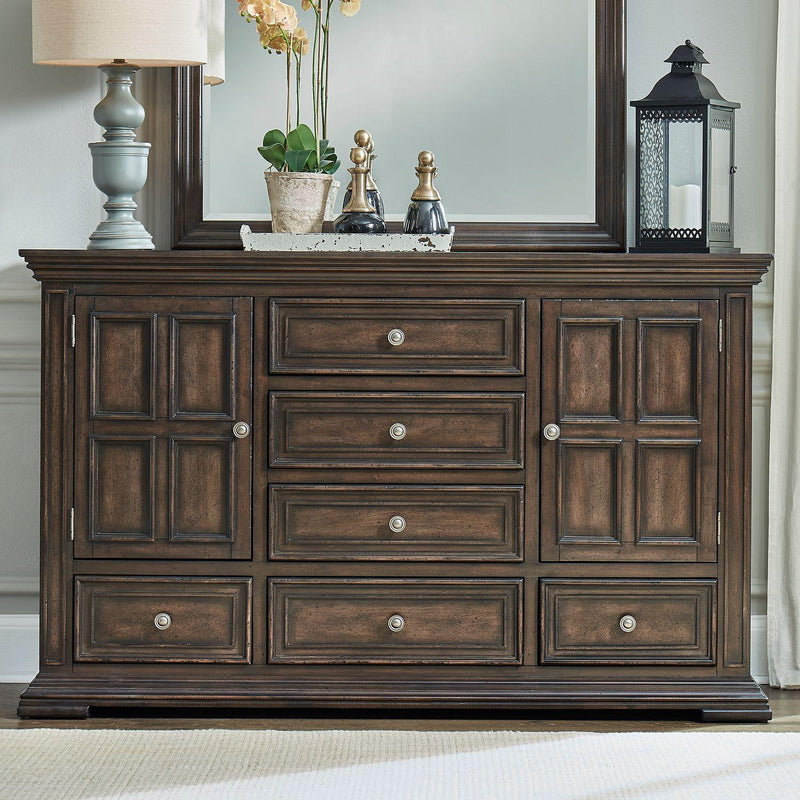  Liberty Furniture Industries Inc. Big Valley 361-BR-CPBDMN 6 pc California King Panel Bedroom Set IMAGE 4