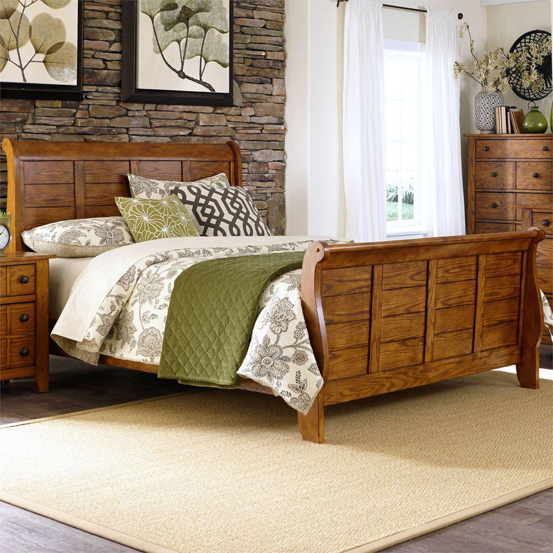  Liberty Furniture Industries Inc. Grandpa's Cabin Queen Sleigh Bed 175-BR-QSL IMAGE 5