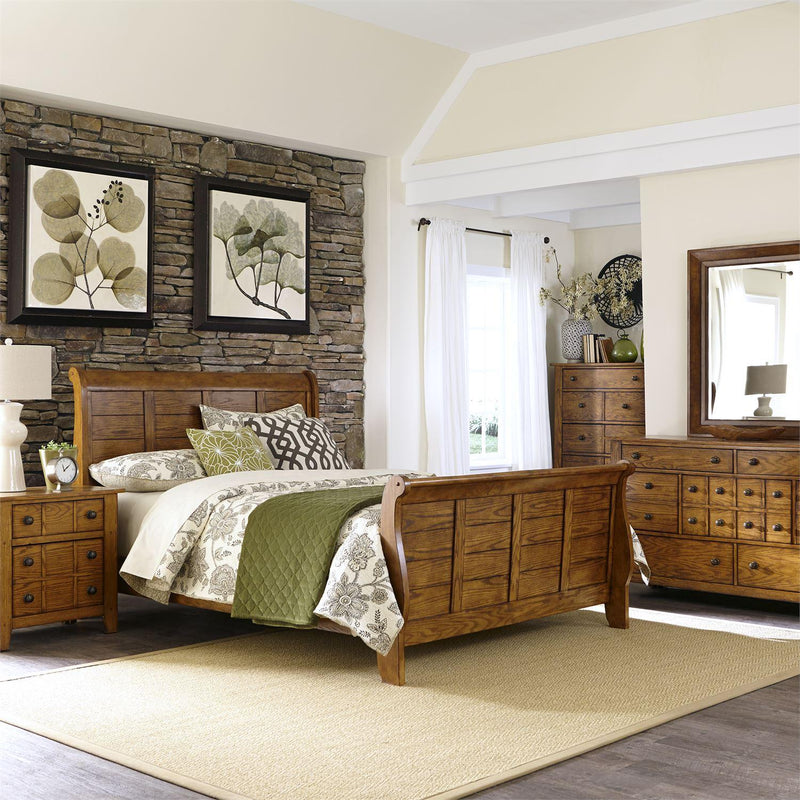  Liberty Furniture Industries Inc. Grandpa's Cabin Queen Sleigh Bed 175-BR-QSL IMAGE 6