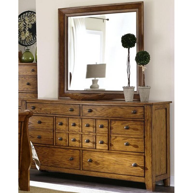  Liberty Furniture Industries Inc. Grandpa's Cabin Dresser Mirror 175-BR51 IMAGE 2