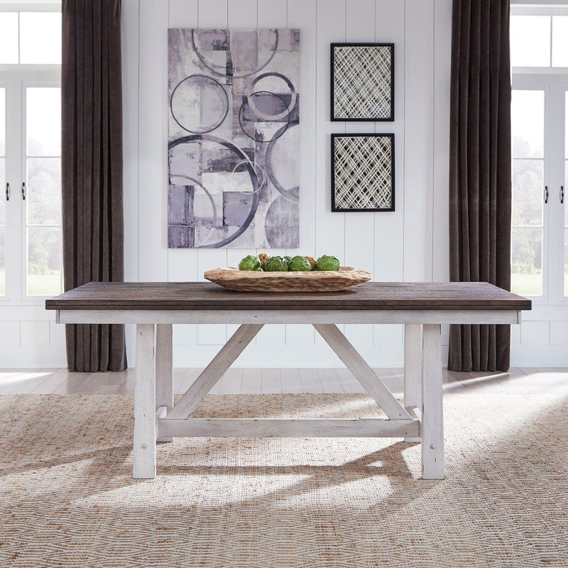  Liberty Furniture Industries Inc. Farmhouse 139WH-CD-5TRS 5 pc Dining Set IMAGE 2