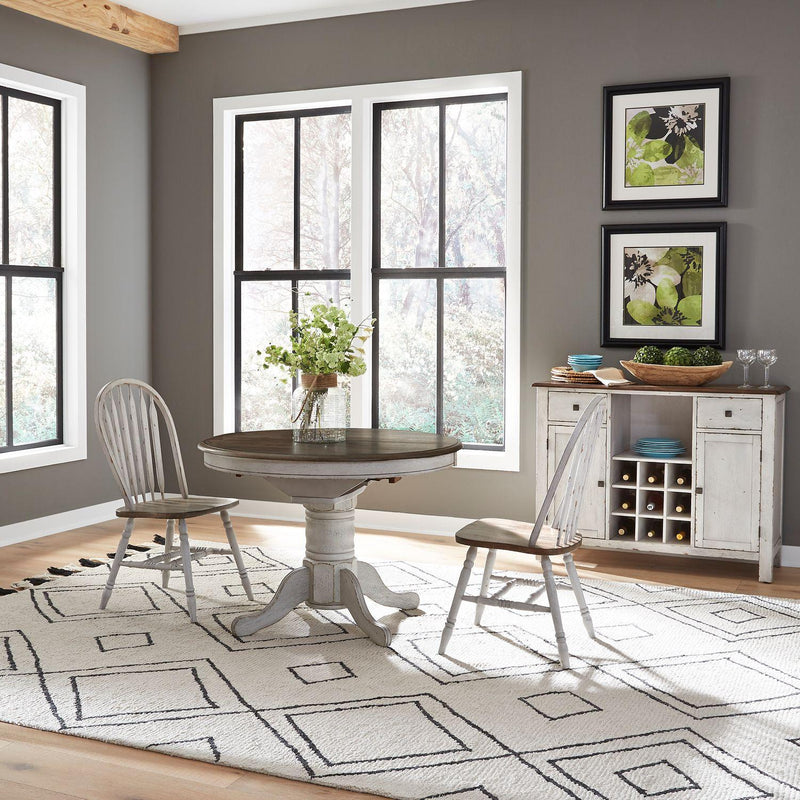 Liberty Furniture Industries Inc. Carolina Crossing 186W-CD-3ROS 3 pc Dining Set IMAGE 1