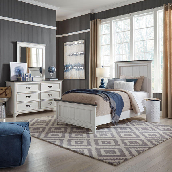  Liberty Furniture Industries Inc. Allyson Park 417-YBR 5 pc Full Panel Bedroom Set IMAGE 1