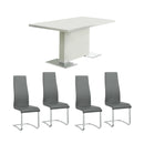 Coaster Furniture Anges 102310 5 pc Dining Set (Gray) IMAGE 1