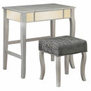 Linon Vanity Set 580432SIL01U IMAGE 1