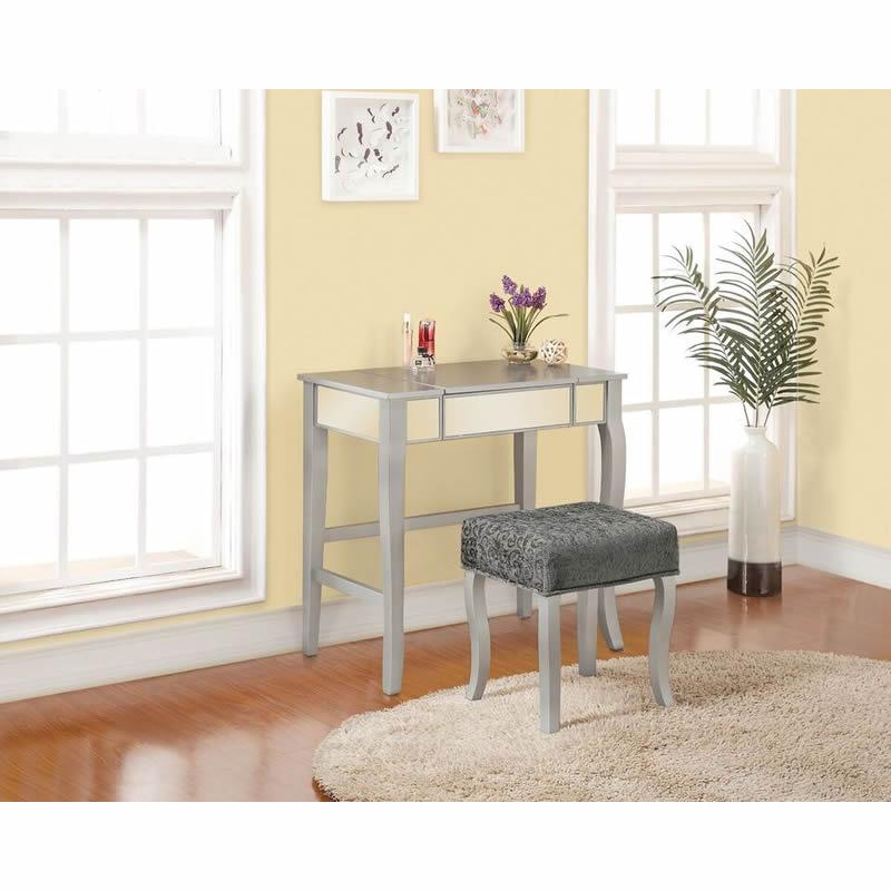 Linon Vanity Set 580432SIL01U IMAGE 3