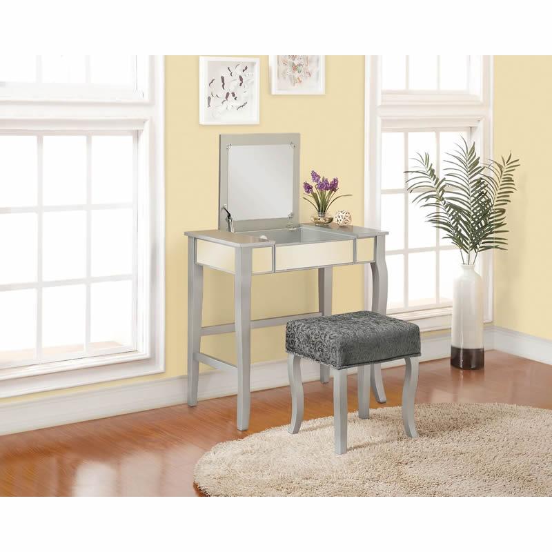 Linon Vanity Set 580432SIL01U IMAGE 5