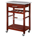 Linon Kitchen Islands and Carts Carts 44037WENGE-01-KD-U IMAGE 1