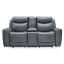 Signature Design by Ashley Mindanao U59504U1 2 pc Power Reclining Living Room Set - Steel IMAGE 5