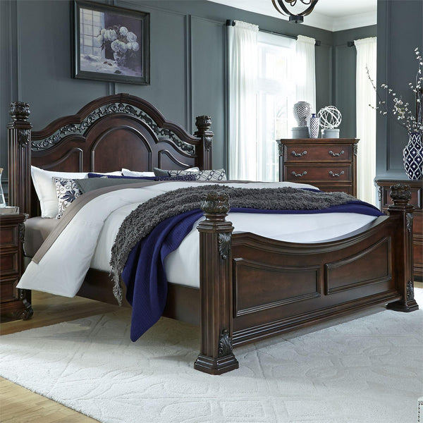 Liberty Furniture Industries Inc. Messina Estates King Poster Bed 737-BR-KPS IMAGE 1